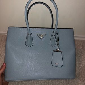 Prada Saffiano Bag in Baby Blue